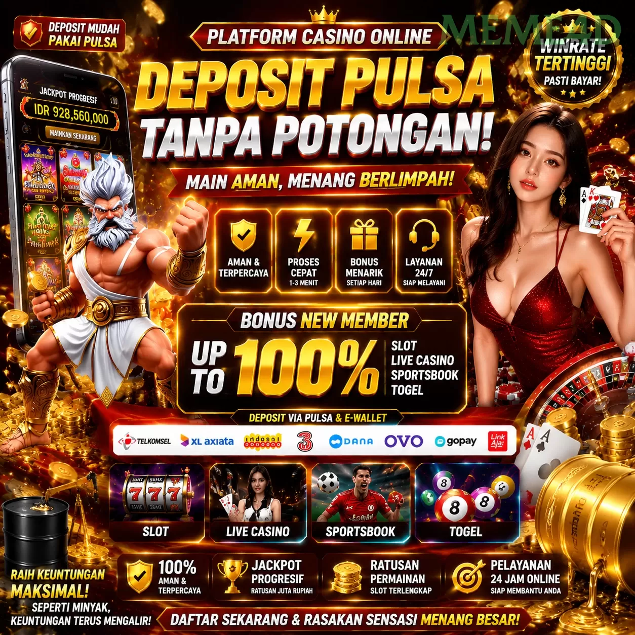 Berbagai Jenis Permainan yang Tersedia di meme4d